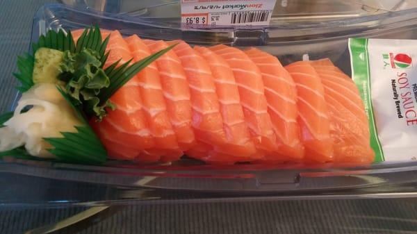 Scottish salmon sashimi