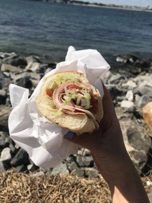 Italian hoagie. Fresh ingredients, friendly service