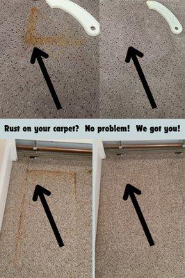 Rust on your carpet?
No problem!