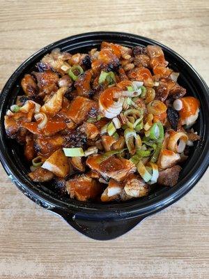 Medium chicken teriyaki bowel