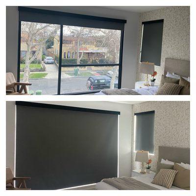 Room darkening Roller shades