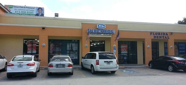 Skechers Outlet Store on Linebaugh Avenue at the corner of N. Dale Mabry in Carrollwood.