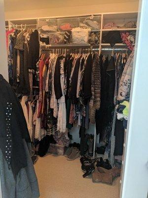 Before of master closet