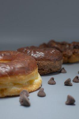 Chocolate donuts in three different ways!