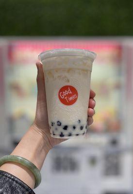 Jasmine Milk Tea with boba