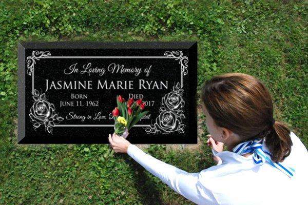 Our designers will work with you to create a custom headstone.