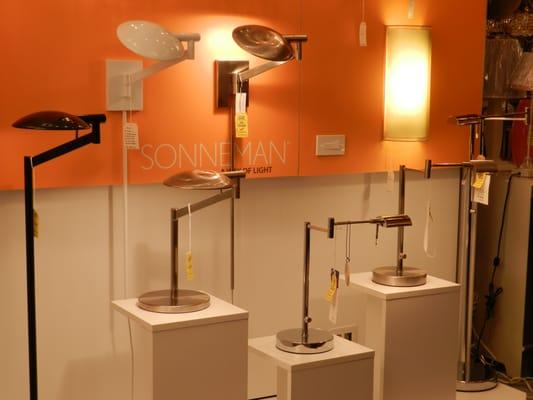 Sonneman Lighting Lamp Display