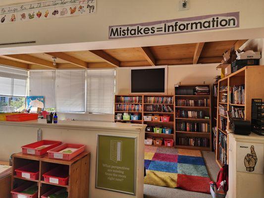 One of the 3rd grade classrooms, complete with its own library!