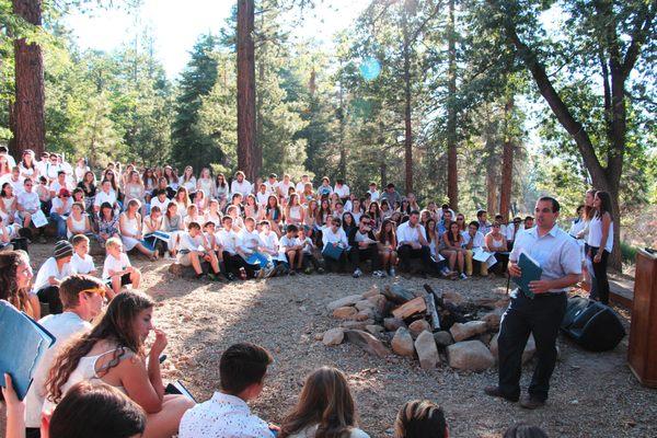 Shabbat at Jewish Summer Camp in Big Bear, CA