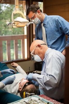 Fun to see this Father Son Dental Team in action together!