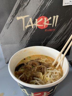 Takkii Beef Ramen filled with lots of umami :)