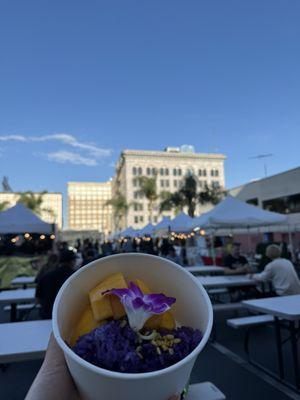 mango ube sticky rice