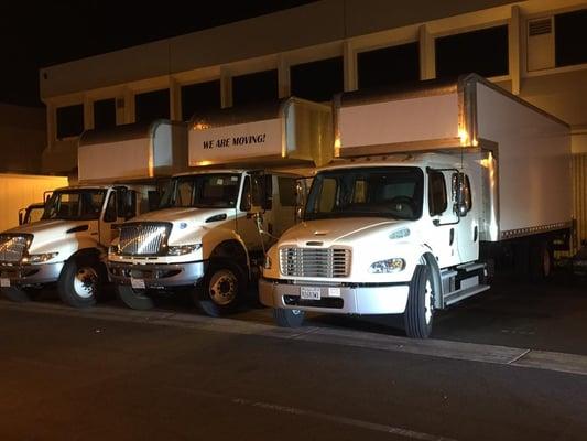 Fenix movers, ready before the sunrise, shows up on time, prepared with clean new model trucks, furniture pads, shrink wrap and wardrobe box