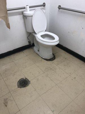 Dirty toilet