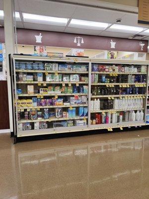 Pharmacy display case