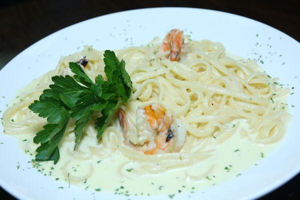 Pasta con Camarones