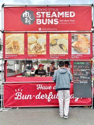 Food stand set up at 626 Night Market at OC Fairgrounds.