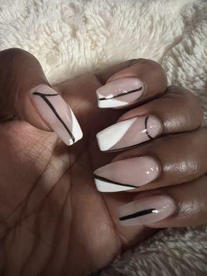 Custom French nails