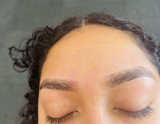 First time eyebrows shaping