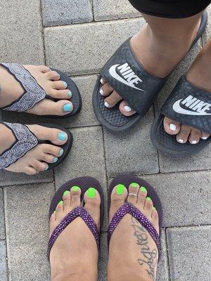 Pedicures we got