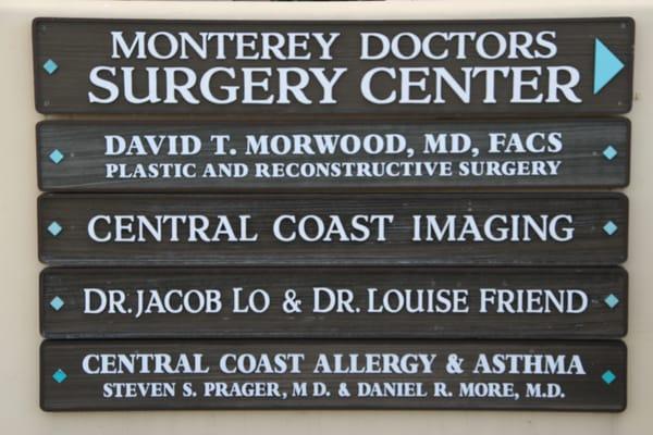 We are located on the second floor, just above the surgery center.