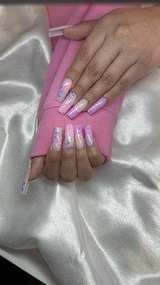 Acrylic nail by Kristy