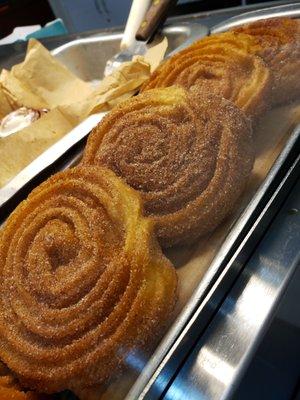 Trying out the churro swirl!