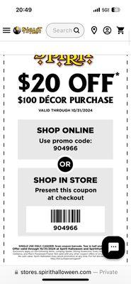 Store Coupon