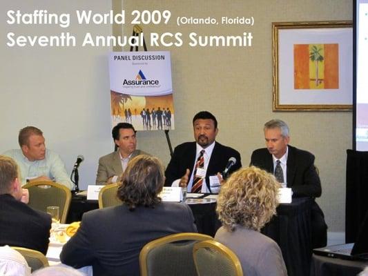 CEO Fortino Rivera at Staffing World 2009 in Florida