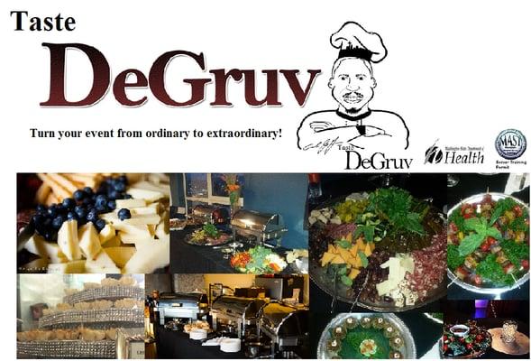 Taste DeGruv is DeGruv Liquid Catering & Events. Professional food catering service. We catered for Goodwill & Aston Martin.