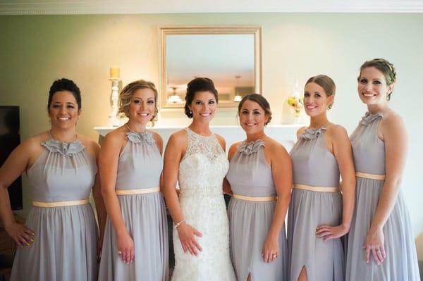 Bridal party makeup done by @beautybyjoelnj hair and makeup artist