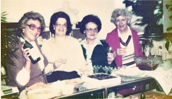 Mary Catherine and her original staff on opening day in April of 1978.