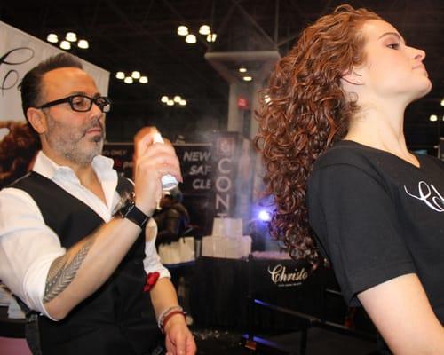 Our global artistic director Christo, in IBS (International Beauty Show) New York in 2016.