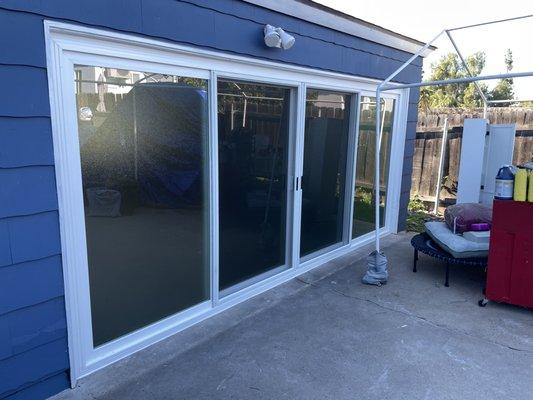 Garage door exterior after