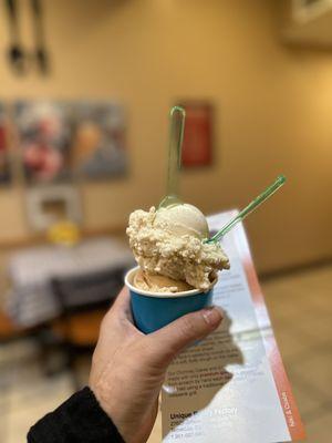 Eggnog and scotch gelato