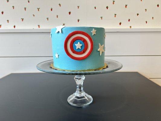 Captain America Custom Cake