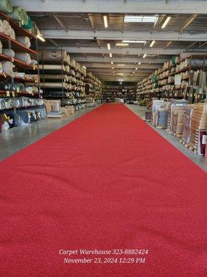 Rolling out the red carpet