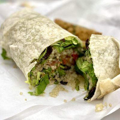 Burrito with quinoa