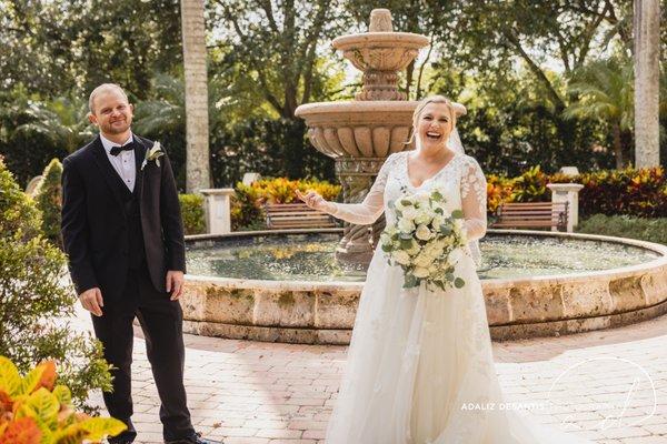 Beautiful South Florida wedding at St. Gregory the Great Catholic Church.