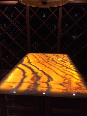 Honey Onyx Wine Table!