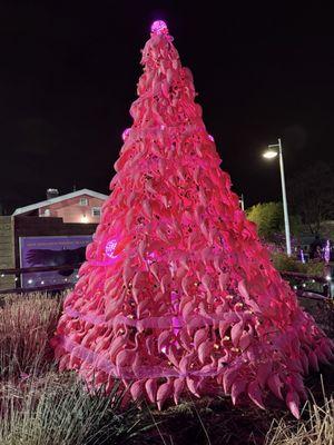 Pretty in Pink Flamingo Christmas Tree!