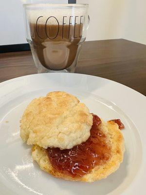 Drop Biscuit. These simple little biscuits are so yummy. I like to reheat in the air fryer and add my favorite jam.