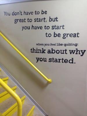 Great motto for a great gym!