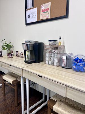 Coffee area to keep us going!