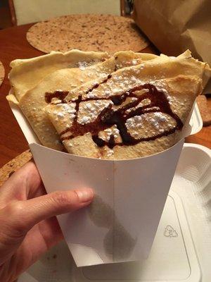 Nutella Strawberry Nutella Banana Crepe