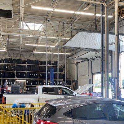 Taking the truck in for the regular oil change   These guys are great and always have great customer service here.