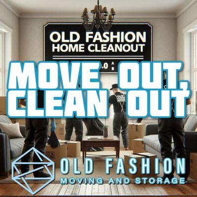 Moving out? We clean out! Trust Old Fashion Moving to leave your place in top-notch condition. Contact (203) 928-8844 or check out www.oldfa