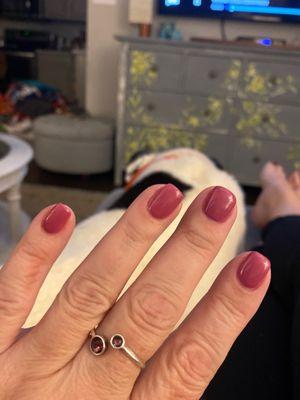 Gel nails for thanksgiving!