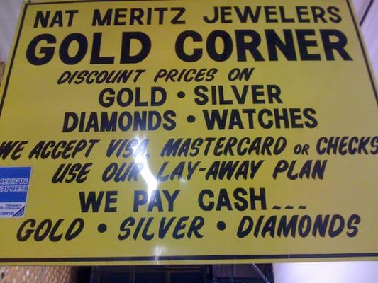 We pay top dollae for Gold, Silver and Platinum