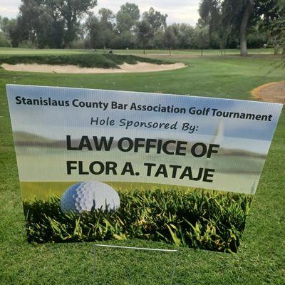 Law firm sponsors the SCBA golf tournament